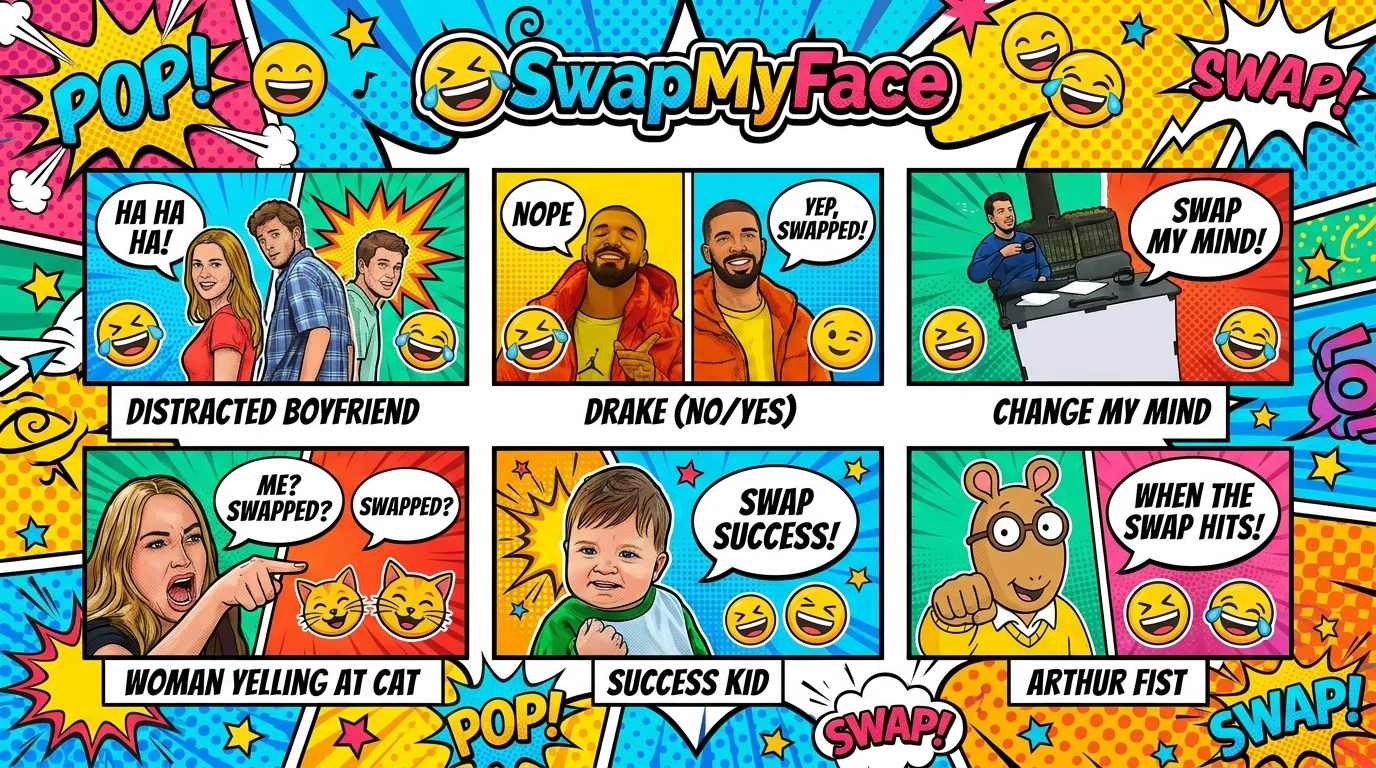 Banner for :Put Your Face In A Meme Template